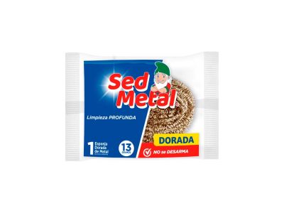 ESPONJA SED METAL DORADA 15 GR