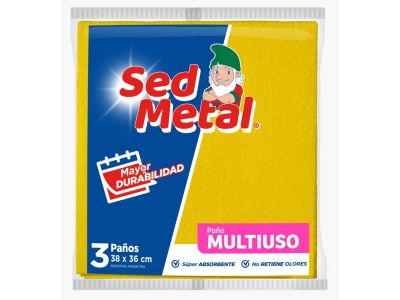 PAÑO SED METAL MULTIUSO SUAVE 3 UN