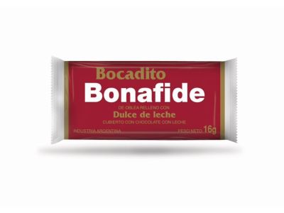 BOCADITOS BONAFIDE DULCE DE LECHE 16 gr