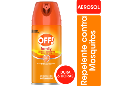 REPELENTE OFF FAMILY AEROSOL 170 CC