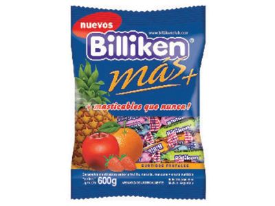 CARAMELOS BILLIKEN FRUTALES MASTICABLES 600 gr