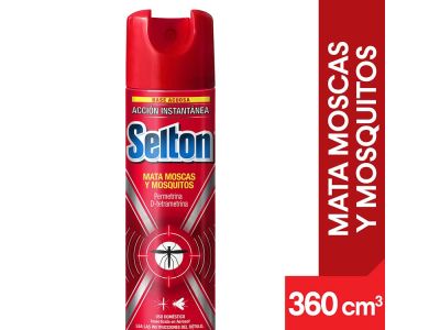 INSECTICIDA SELTON MOSCAS Y MOSQUITOS 360 CC