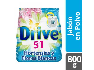 JABON EN POLVO DRIVE MATIC HORTENSIA 800 GR