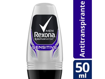 ANTITRANSPIRANTE MASCULINO REXONA ROLL ON SENSITIVE 50 ML