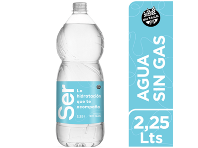 AGUA SER SIN GAS 2,25 LT