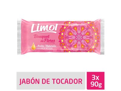 JABON DE TOCADOR LIMOL BOUTIQUE DE FLORES 3X90 GR