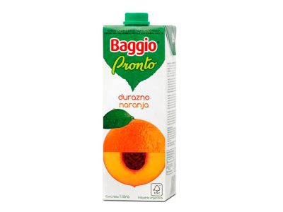 JUGO BAGGIO DURAZNO NARANJA 1 LT