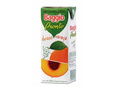 JUGO BAGGIO DURAZNO NARANJA 200 CC