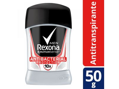 ANTITRANSPIRANTE MASCULINO REXONA BARRA ANTIBACTERIAL 50 GR