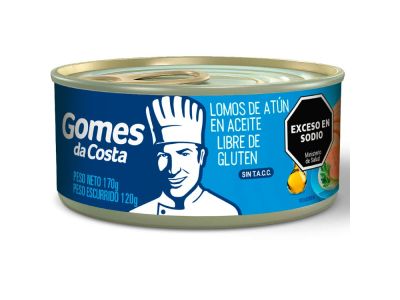 LOMITO DE ATUN GOMES DA COSTA NATURAL 170 GR