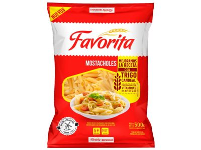 FIDEOS FAVORITA MOSTACHOL RAYADO 500 GR