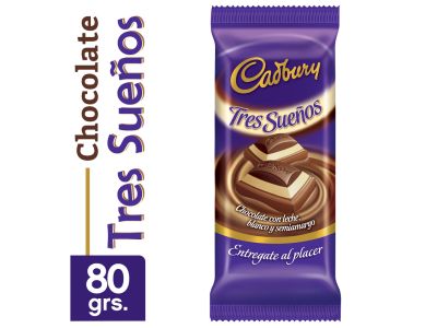 CHOCOLATE CADBURY TRES SUENOS 82 GR