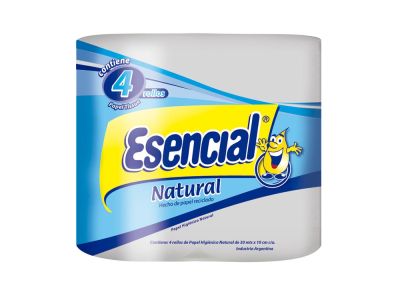 PAPEL HIGIENICO ESENCIAL NATURAL 4X30 MT