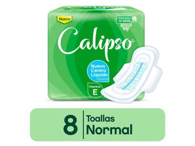 TOALLITAS FEMENINAS CALIPSO CON ALAS POCKET 8 UN