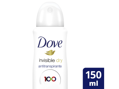 ANTITRANSPIRANTE FEMENINO DOVE INVISIBLE DRY 150 ML