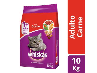 ALIMENTO PARA GATOS WHISKAS CARNE 10,1 KG