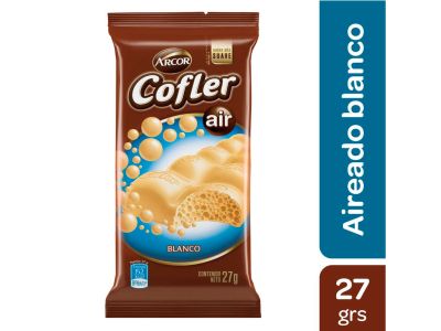 CHOCOLATE COFLER BLANCO AIREADO 27 gr