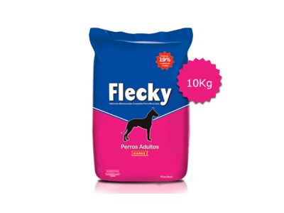 ALIMENTO PARA PERROS FLECKY CARNE ADULTO 10 KG