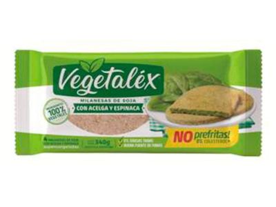 MILANESA VEGETALEX SOJA ESPINACA 340 GR