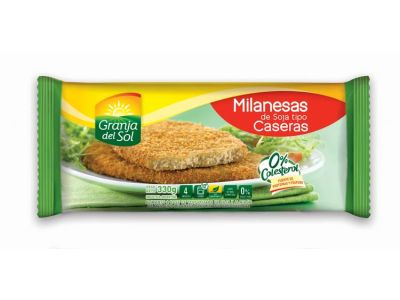 MILANESA GRANJA DEL SOL SOJA TIPO CASERAS 330 GR