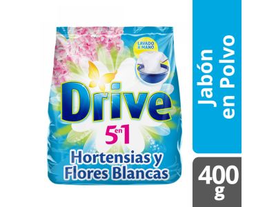 JABON EN POLVO DRIVE REGULAR HORTENSIA 400 GR