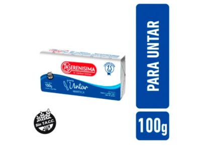 MANTECA LA SERENISIMA CALIDAD EXTRA VITAMINA A Y E 100 GR