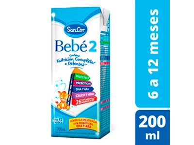 LECHE SANCOR BEBE 2 NUTRICION COMPLETA 200 ML