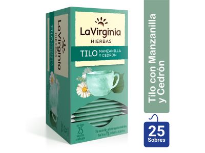 TE LA VIRGINIA TILO MANZANILLA Y CEDRON 25 UN