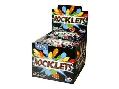 CHOCOLATE ROCKLETS CONFITADOS 24X20 gr