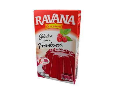 GELATINA RAVANA FRAMBUESA 50 GR