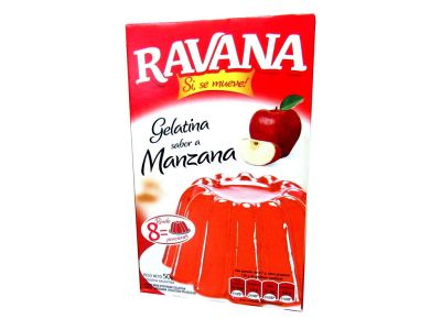 GELATINA RAVANA MANZANA 50 GR