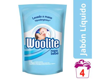 DETERGENTE WOOLITE BEBE LAVADO A MANO 120 CC