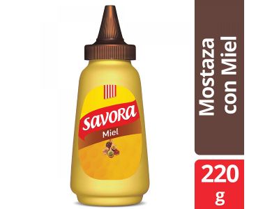 MOSTAZA SAVORA CON MIEL 220 GR