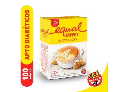 EDULCORANTE EQUALSWEET SUCRALOSA 80 SOBRES