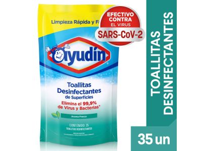 TOALLITAS HUMEDAS AYUDIN FRESCA DOYPACK 65 UN