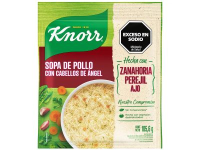 SOPA KNORR CON POLLO CABELLO DE ANGEL