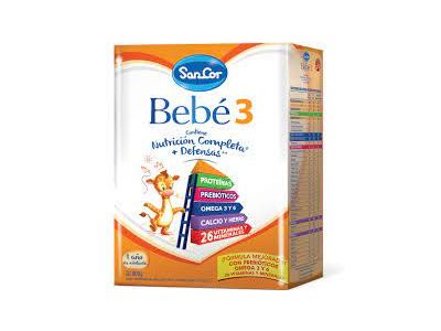 LECHE EN POLVO SANCOR BEBE ADVANCE 3 NUTRICION 800 GR