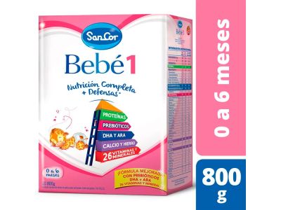 LECHE EN POLVO SANCOR BEBE ADVANCE 1 NUTRICION 800 GR