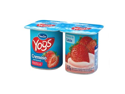 YOGHURT SANCOR YOGS ENTERO CREMOSO FRUTILLA 2X120 GR