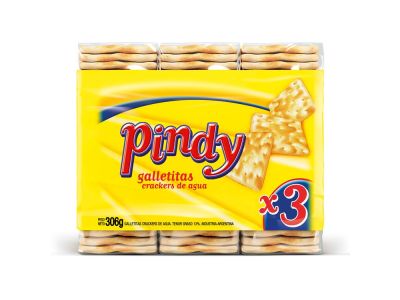 GALLETITAS PINDY CRACKERS TRIPLE PACK 306 GR