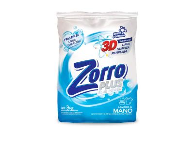 JABON EN POLVO ZORRO REGULAR BLUE 3 KG