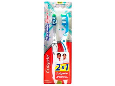 CEPILLO DENTAL COLGATE MAX WHITE MEDIO 2X1