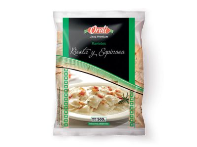 RAVIOLES ORALI RICOTA Y ESPINACA  454 gr