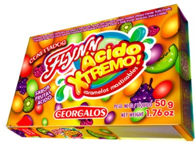 CARAMELOS FLYN PAFF ACIDO EXTREMO CONFITADOS 50 gr