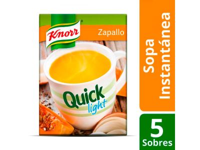 SOPA KNORR QUICK LIGHT ZAPALLO CON PARMESANO 50 GR