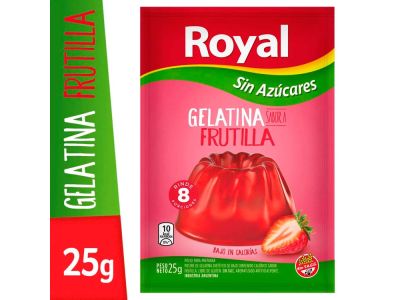 GELATINA ROYAL MANJARES LIGHT FRUTILLA 25 GR