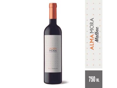 VINO ALMA MORA MALBEC 750 CC