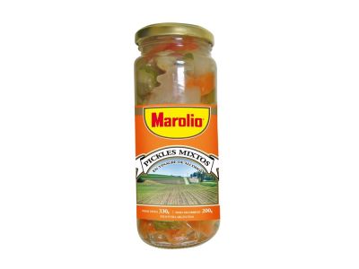 PICKLES MAROLIO VINAGRE FRASCO 200 GR