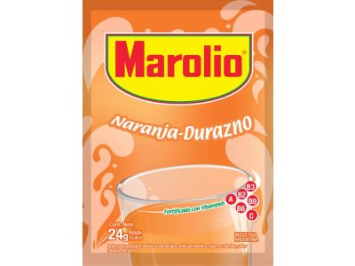 JUGO MAROLIO NARANJA/DURAZNO 24 GR