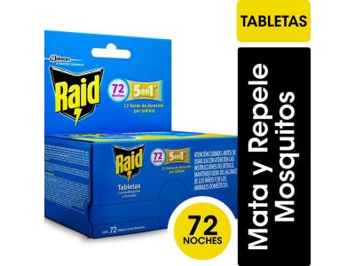 TABLETA RAID CONTRA MOSQUITOS 72 UN